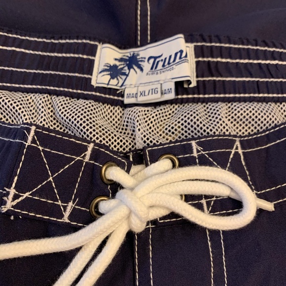 NWT Trunks Surf & Swim Navy Board Shorts - Picture 5 of 9
